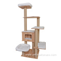 Cat Tree House Tower With Toys Cat Climbing